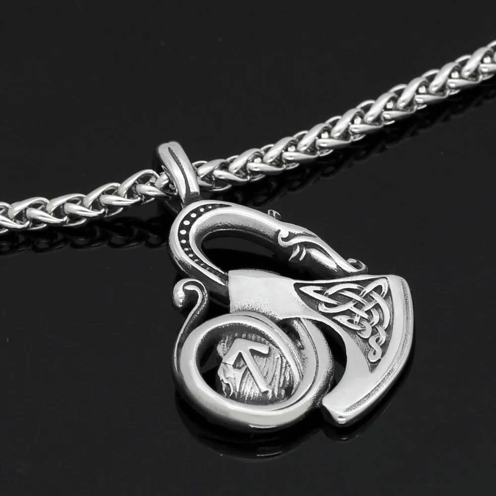 Мужские бриллиантовые топоры из нержавеющей стали бриллиантовое ожерелье с