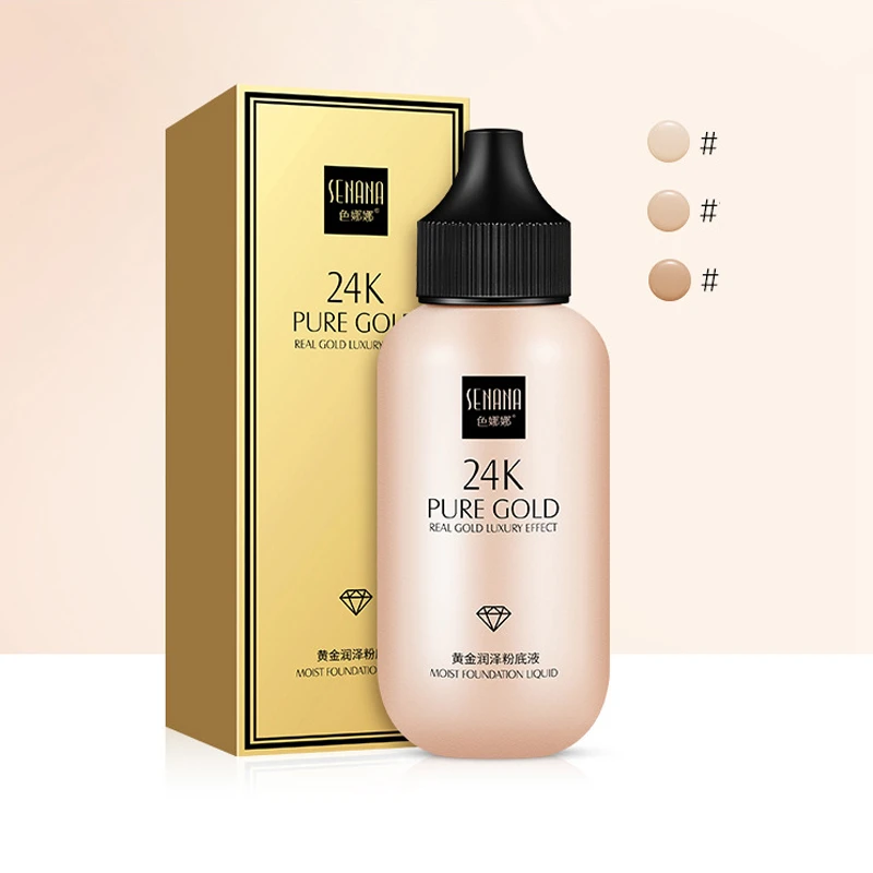 Жидкий увлажняющий крем консилер для лица 24 к|Тональная основа лица| |