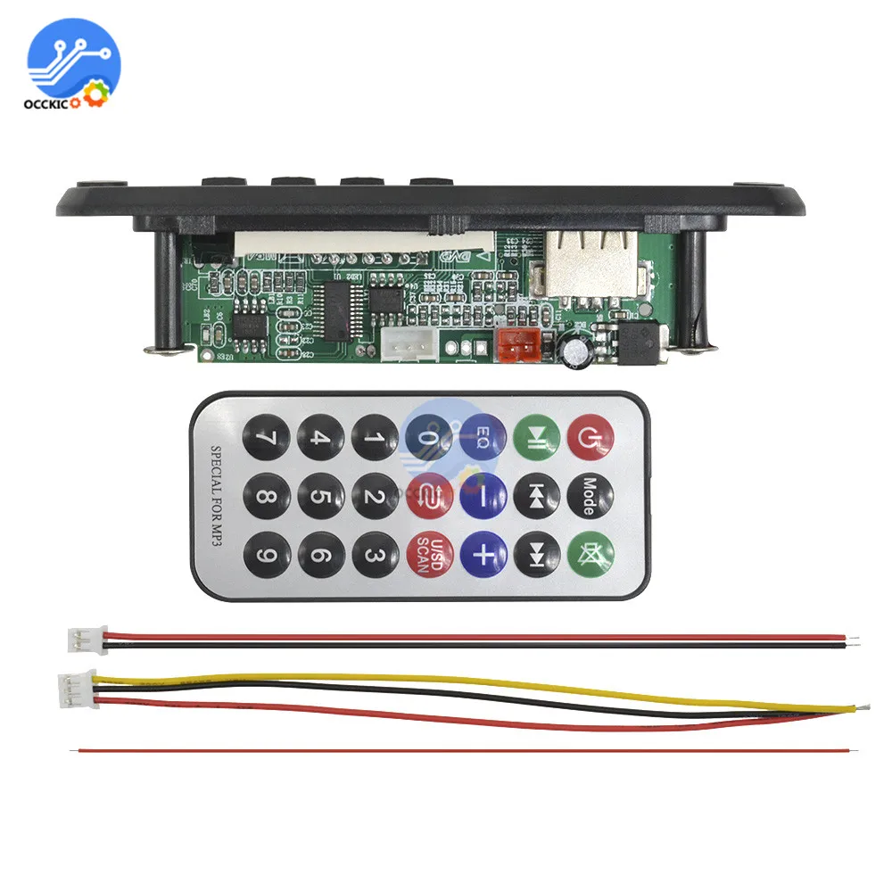 Автомобильный MP3 декодер плата TF карта Радио FM USB Aux музыкальный плеер с ЖК-экраном