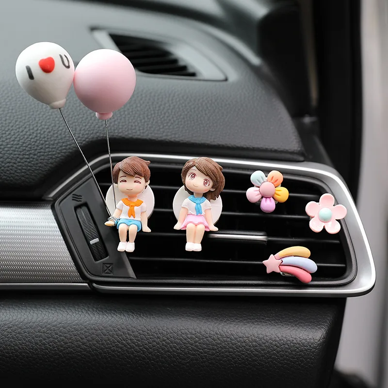 

New Creative Cute Lovely car air freshener exhaust air outlet perfume clip aroma diffuser Auto Interior decoration Accessories