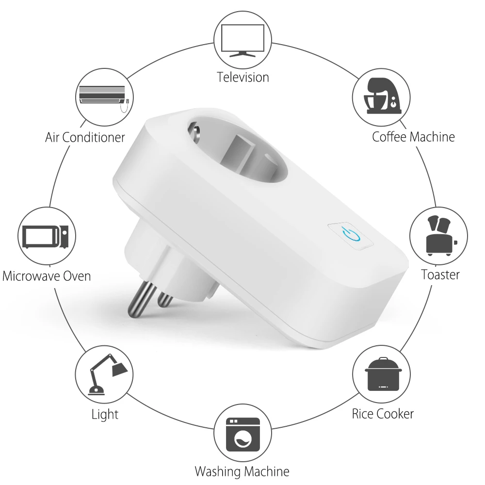 Умная розетка с Wi Fi 16 А монитором питания|Умные розетки| |