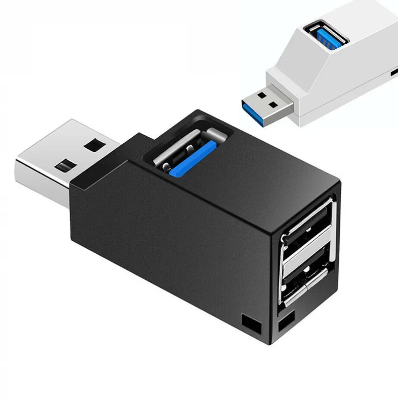 

Mini USB 3.0/2.0 HUB Adapter Extender Splitter 3 Ports High Speed U Disk Reader for PC Laptop Macbook Mobile Phone Accessories