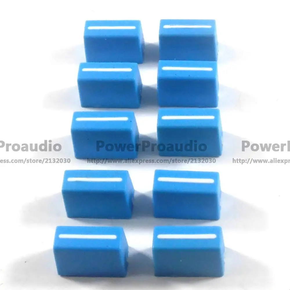 10pcs/lot Blue Color New Channel Crossfader Fader Cap Knob Fit For RANE 57 TTM57 TTM57sl TTM57mk2 | Электроника