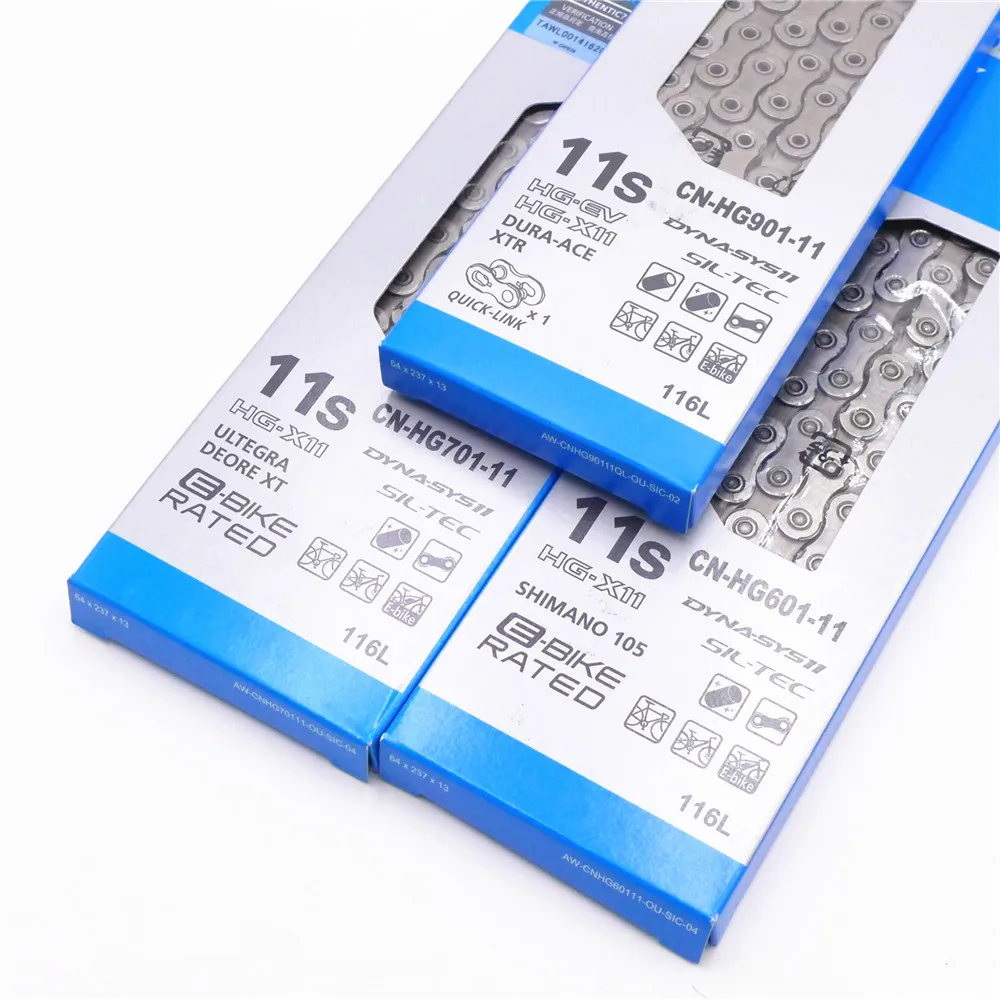 SHIMANO CN HG601/HG701/HG901 11 Скорость цепи велосипеда 105/SLX/XT/Dura Ace s MTB дорожный
