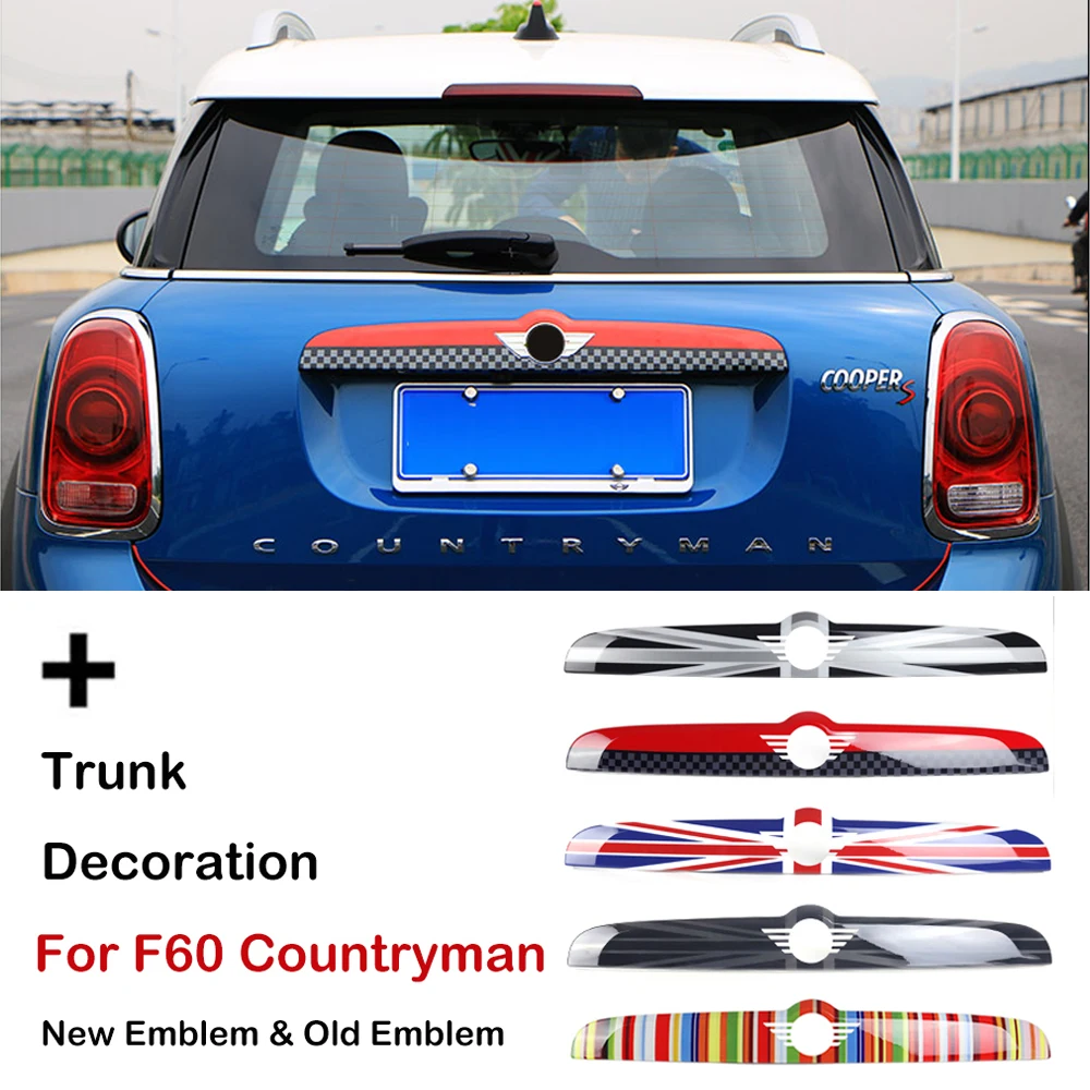 

Union Jack ABS Rear Tail Trunk Lid Molding Trim Decoration Cover Trim For Mini Cooper F60 Countryman Car Styling Accessories