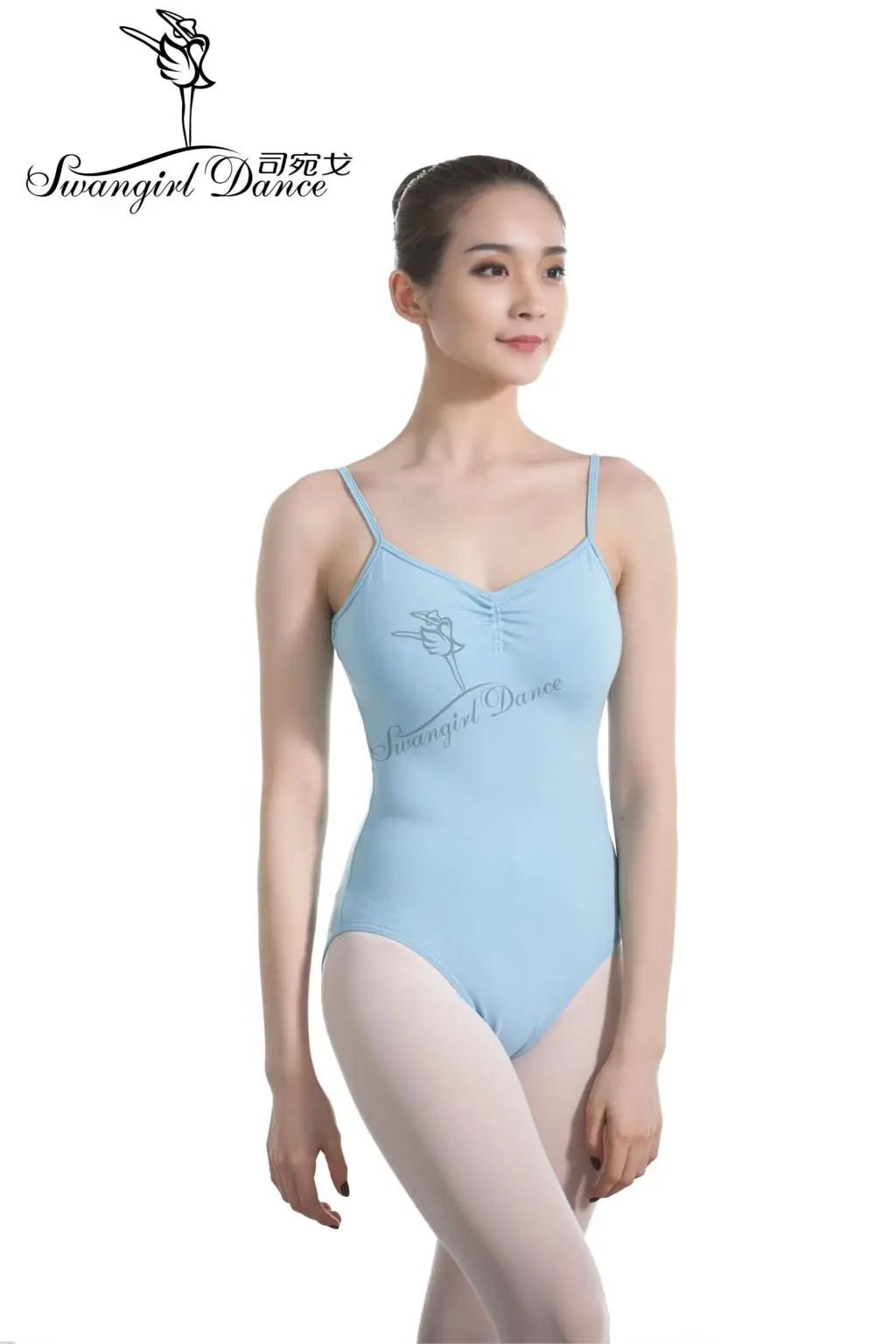 pale blue Женский купальник для занятий гимнастикой, сексуальный купальник для танцев, Одежда для танцев, белый цвет s0198 - Цвет: pale blue