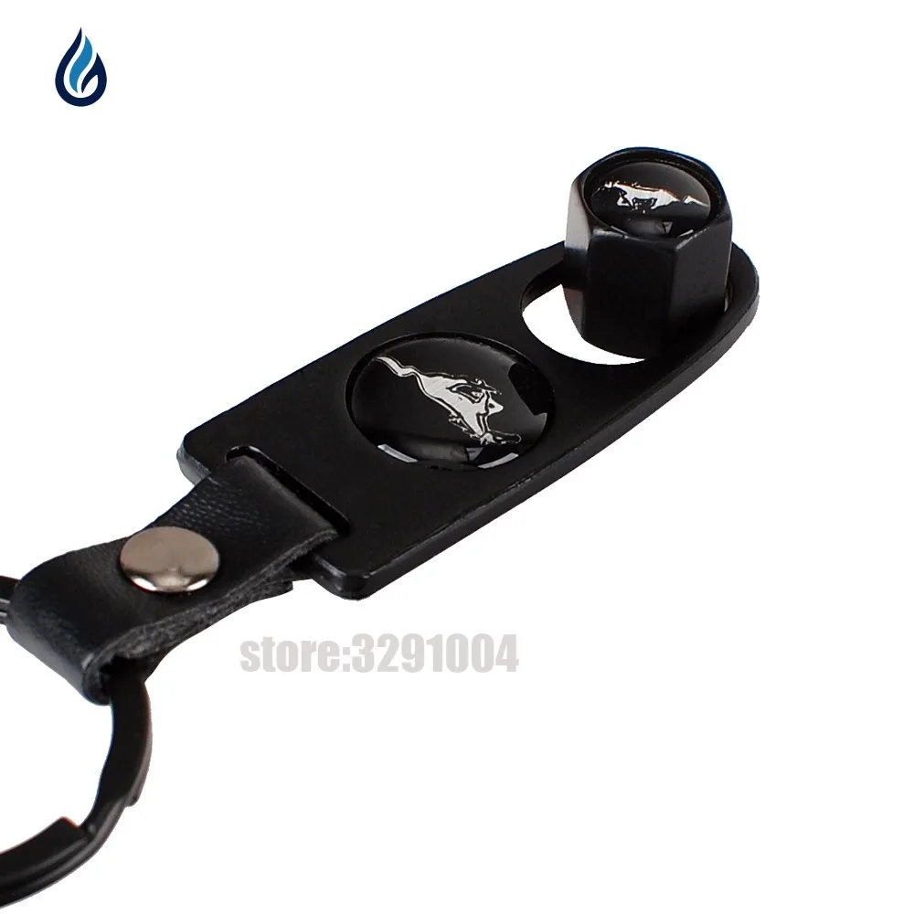 

Car Accessories Wheel Tire Valve Caps With Keychain For Mustang V6 GT 2005 2015 2016 2017 2018 Shelby GT500 GT350 Cobra