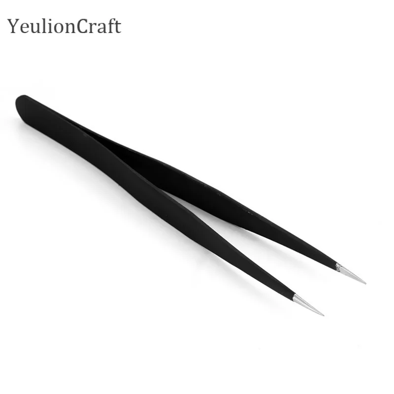 Chzimade 6Pcs Anti-static ESD Stainless Steel Tweezers Cutting Dies Tools Industrial Precision Curved Straight | Дом и сад