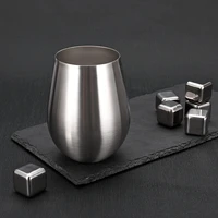 1pc per pack 18oz550ml stemless wine glass rock tumbler single wall cup eco friendly 188 stainless steel drinking tumbler bar