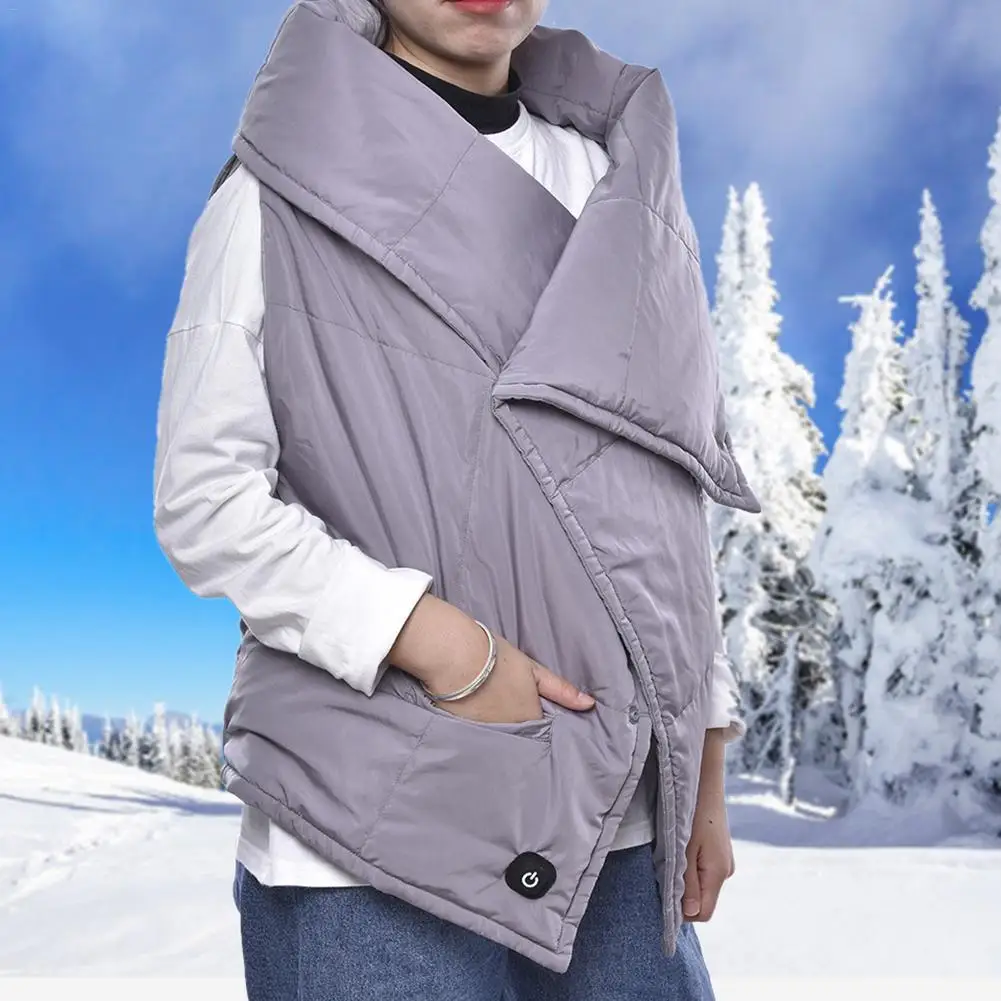 2019 Outdoor Women Electric Heated Mat USB Heating Vest Winter Thermal Cloth Feather Hot Sale Camping Hiking Warm Hunting Jacket | Спорт и