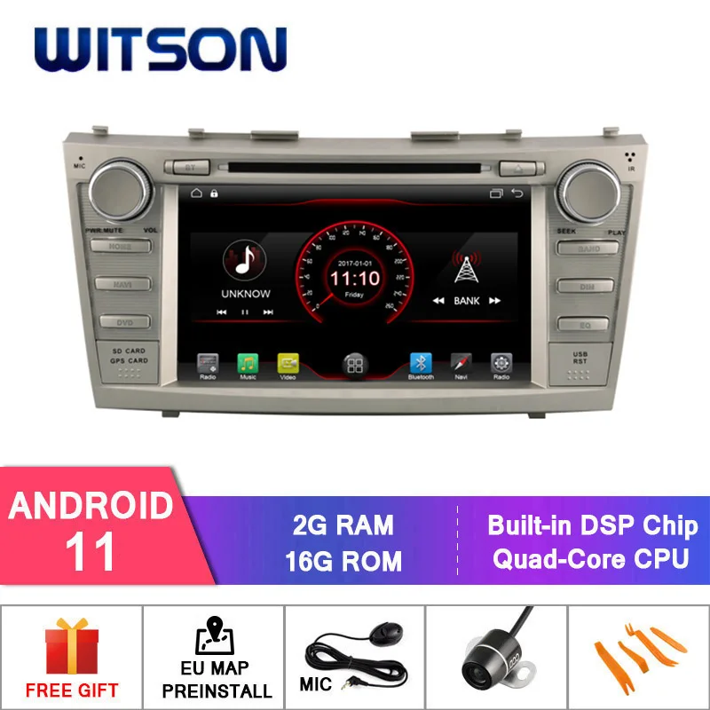 WITSON Android 11 автомобильный DVD-плеер для TOYOTA CAMRY 2007 2008 2009 2010 2011 автомобильная