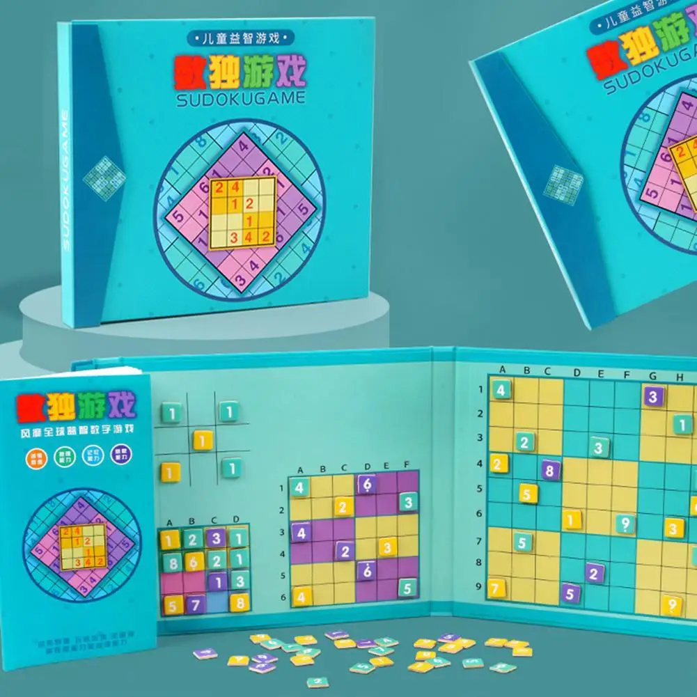 Доска Судоку для обучения логическому мышлению портативная деревянная