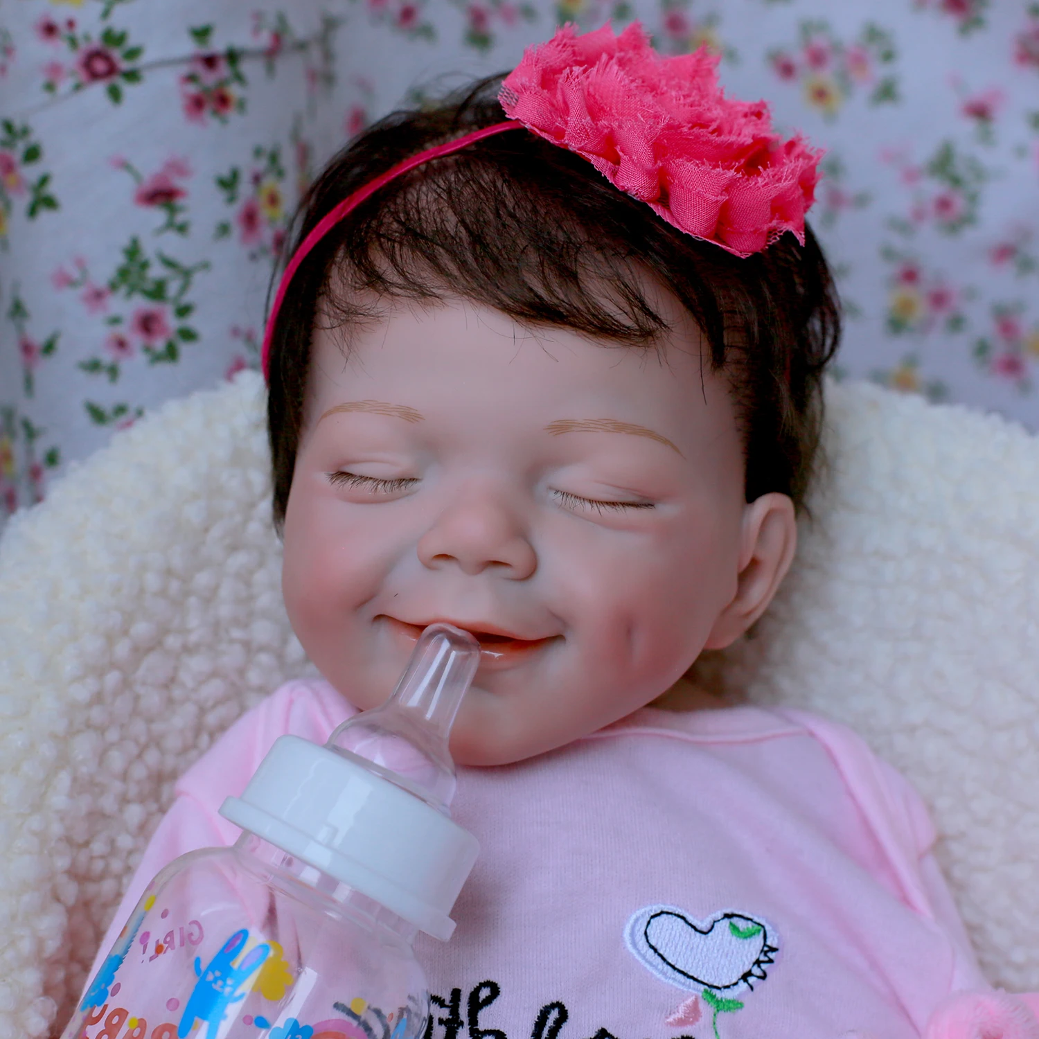 Реалистичная силиконовая кукла-младенец с закрытыми глазами | Игрушки и хобби