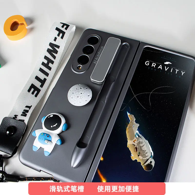 

With S Pen Slot Holder Case For Samsung Galaxy Z Fold 3 Case F9260 Case