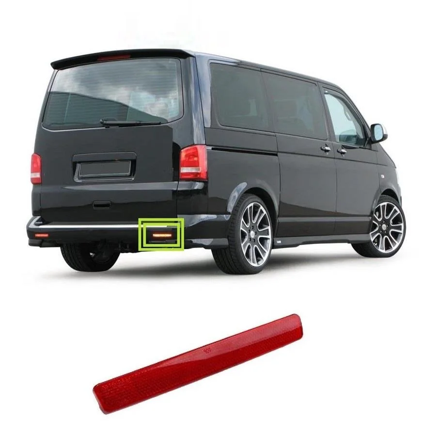 Светоотражатель заднего бампера для VW TRANSPORTER Multivan T5 2003 2004 2005 2006 2007 2008 2009 2010