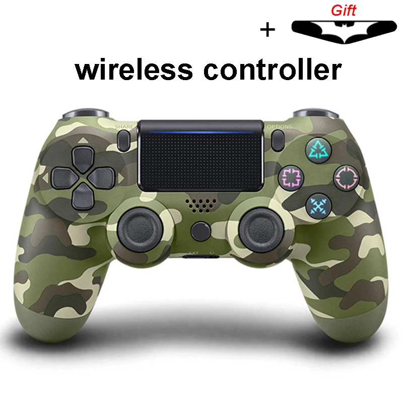 wireless Camo Green Bluetooth беспроводной/проводной джойстик для PS4 контроллер подходит для mando ps4 консоль для Playstation Dualshock 4 геймпад для PS3 - Цвет: wireless Camo Green