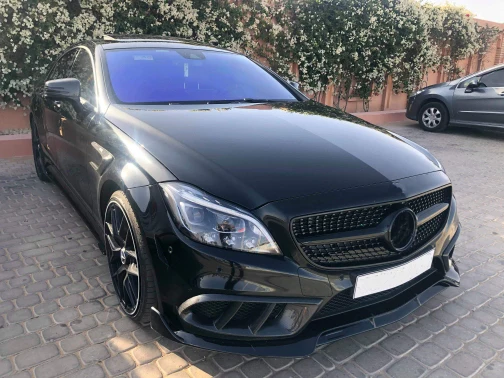 W218 углеродного волокна передний бампер вентиляционное отверстие выход крышка