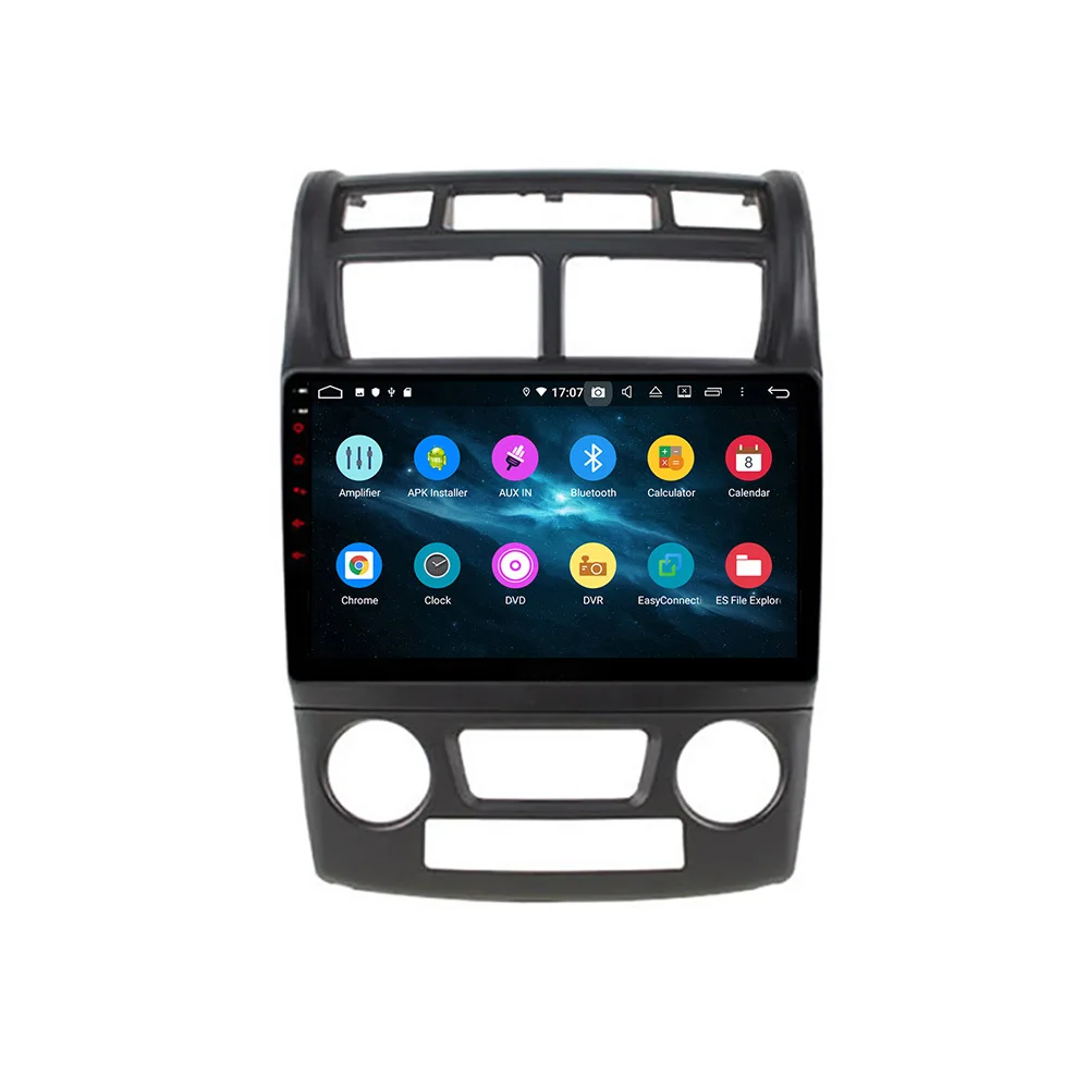 Автомобильный плеер 7 дюймов Android 10 PX6 4G 128 ГБ для Kia Sportage 2007 2008 2009 2010 GPS навигатор