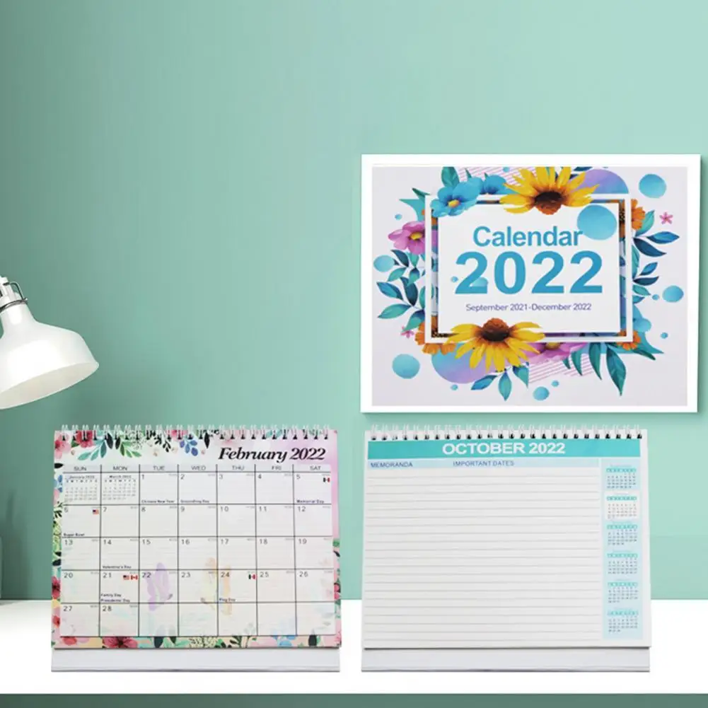 

Desk Calendar Excellent Lightweight Attractive for Dorm Stand Up Calendar Desktop Calendar