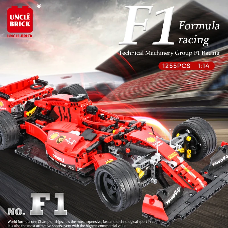 2021 новая техническая серия модель формулы F1 гоночной машины строительные блоки