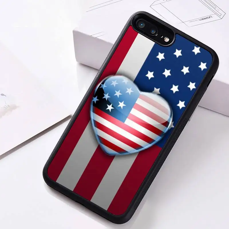 

America USA Flag Phone Case Rubber For iphone 12 11 Pro Max Mini XS Max 8 7 6 6S Plus X 5S SE 2020 XR cover