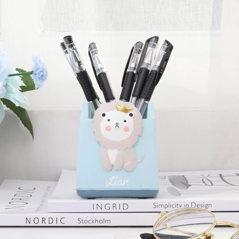 

Fun Office Practical Polyresin Creative Multifunctional Cosmetic Pen Storage Tube Mobile Phone Holder Pen Holder