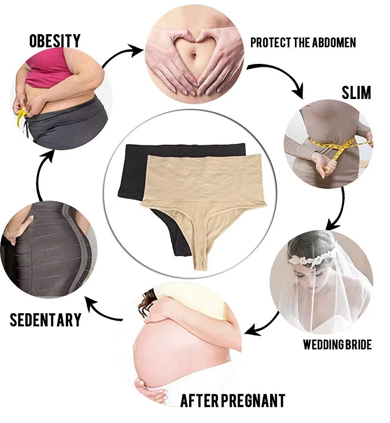 Женское нижнее белье для похудения NINGMI бесшовное Утягивающее подтяжки ягодиц