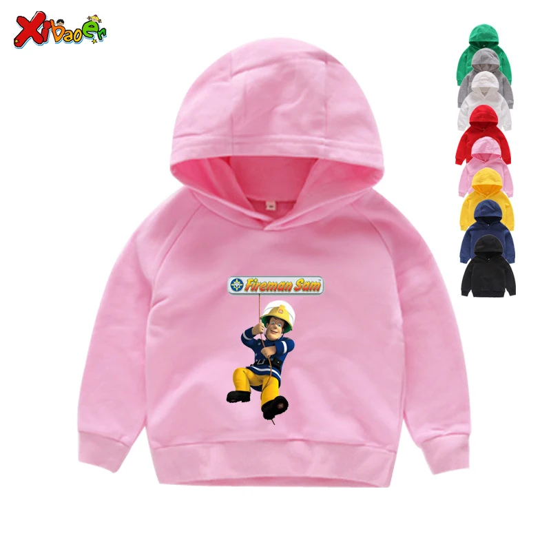

Children Hoodies Cartoon Fireman Sam Printed Funny Hoodies 6T Kids Winter Tops Baby Girls Boys Great Casual Hoodies Sweatshirts