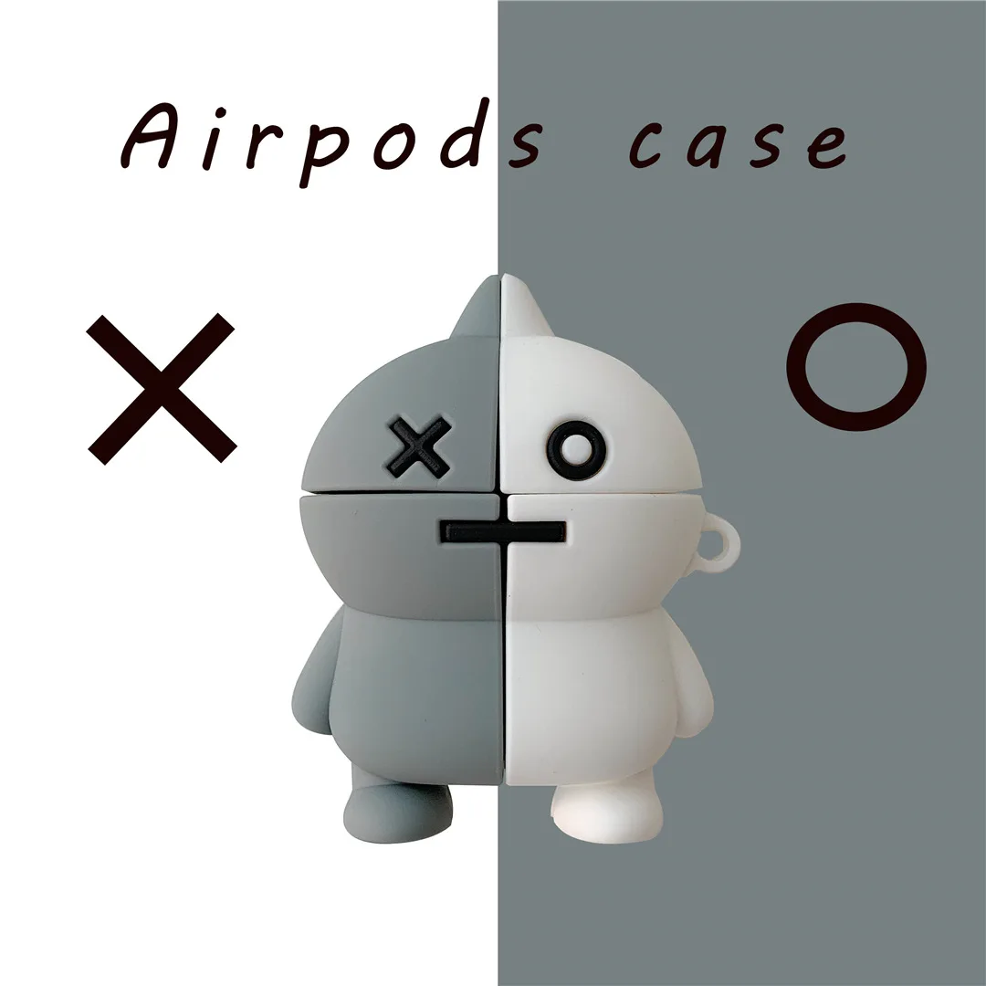 Милый 3D мультфильм анти-осень Южная Корея силиконовый наушник чехол для Apple AirPods 1/2 беспроводной bluetooth чехол для гарнитуры
