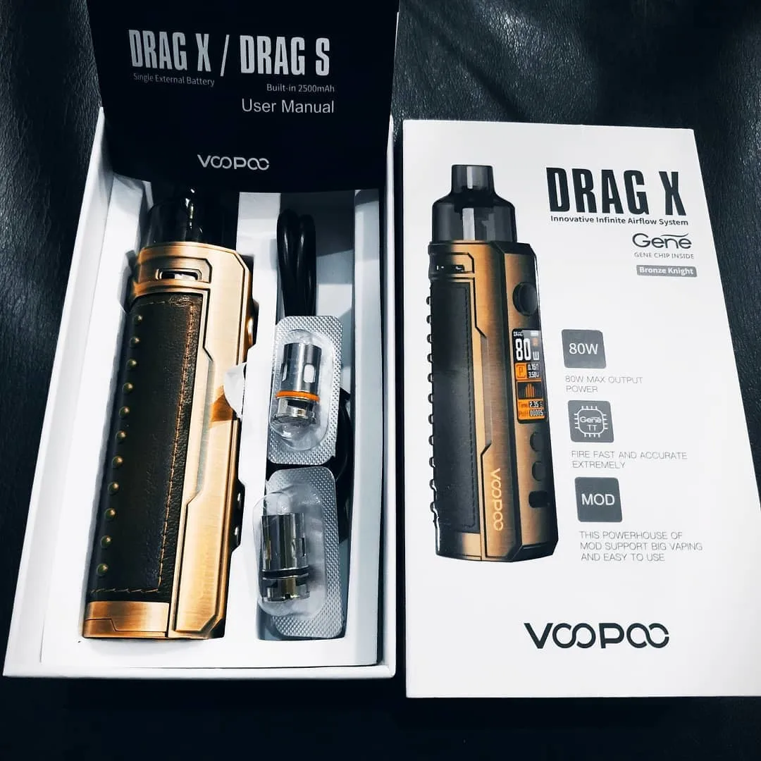 

VOOPOO Drag X Drag S Pod Vape Kit 60W 80W 4.5ml Cartridge GENE.TT Chip PnP-VM1 VM5 VM6 Coil Original Drag X Drag S E Cigarette