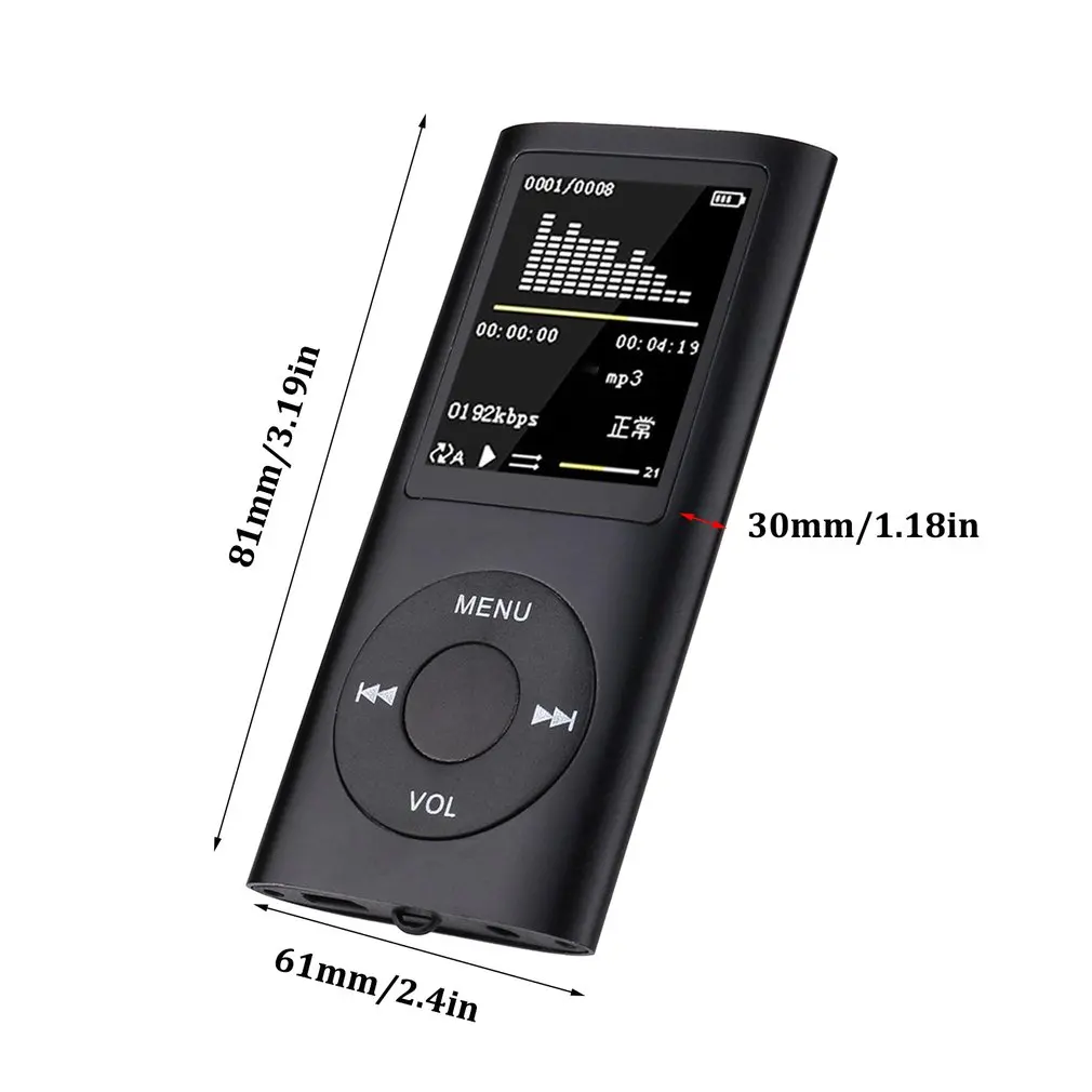 

1.8 Inch MP4 player Music Player with FM Radio Video Player E-book built-in Memory Player MP4