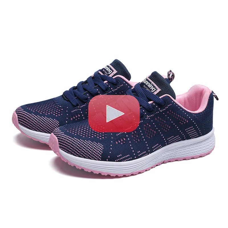 

Women's Sports Shoes Fashion Breathable Walking Mesh Flat Shoes Women's Sneakers for Women 2021 Tennis Female Women Casual Shoes