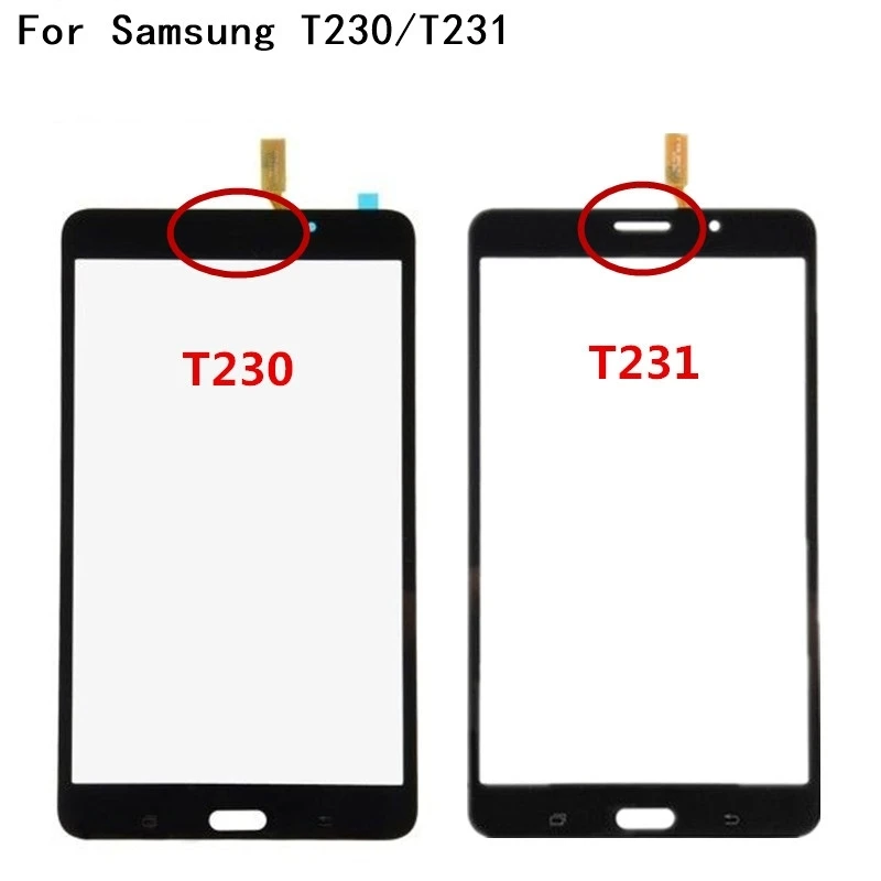 

100% тест для Samsung Galaxy Tab 4 SM-T230 T230 SM-T231 T231 Передний сенсорный экран дигитайзер панель Стекло сенсор + отслеживание