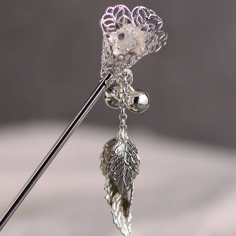 Заколки для волос Kanzashi Bell кисточка Шпилька, которая сотрясается при ходьбе в древнем стиле Hanfu шпилька китайский стиль головной убор Hanfu аксессуары для косплея