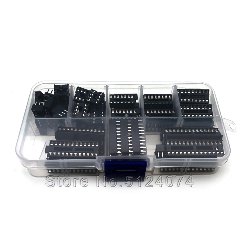 66 шт./лот 8 видов IC Разъем для образцов 6pin/8pin/14PIN/16pin/18pin/20pin/24pin/28Pin|Соединители| |