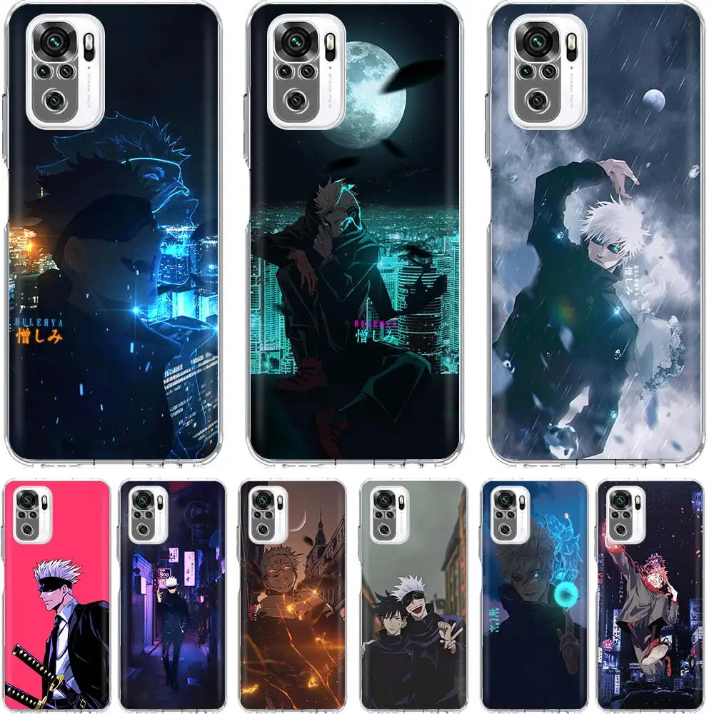 

Jujutsu Kaisen Anime Gojo Satoru Phone Case Funda For Xiaomi Redmi Note 10 Pro 10S 9S 9 8 Pro 8T 8A 9A 9C 7 7A 6 6A Cover Coque