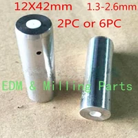 2pc6pc wire edm drill puncher white ceramic guide 1 3 2 6mm 12x42mm for cnc sparks machine service