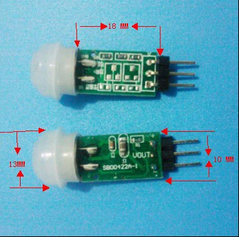 

Taidacent Small Infrared Infrared Sensing Module Automatic Control SC0072 Infrared Body Sensor Mini PIR Motion Sensor Module