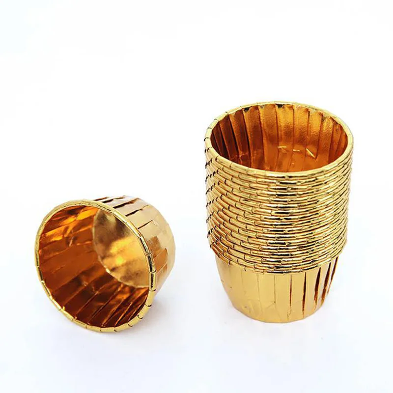 Инструменты для выпечки чашка маффинов и тортов одноразовая алюминиевая фольга