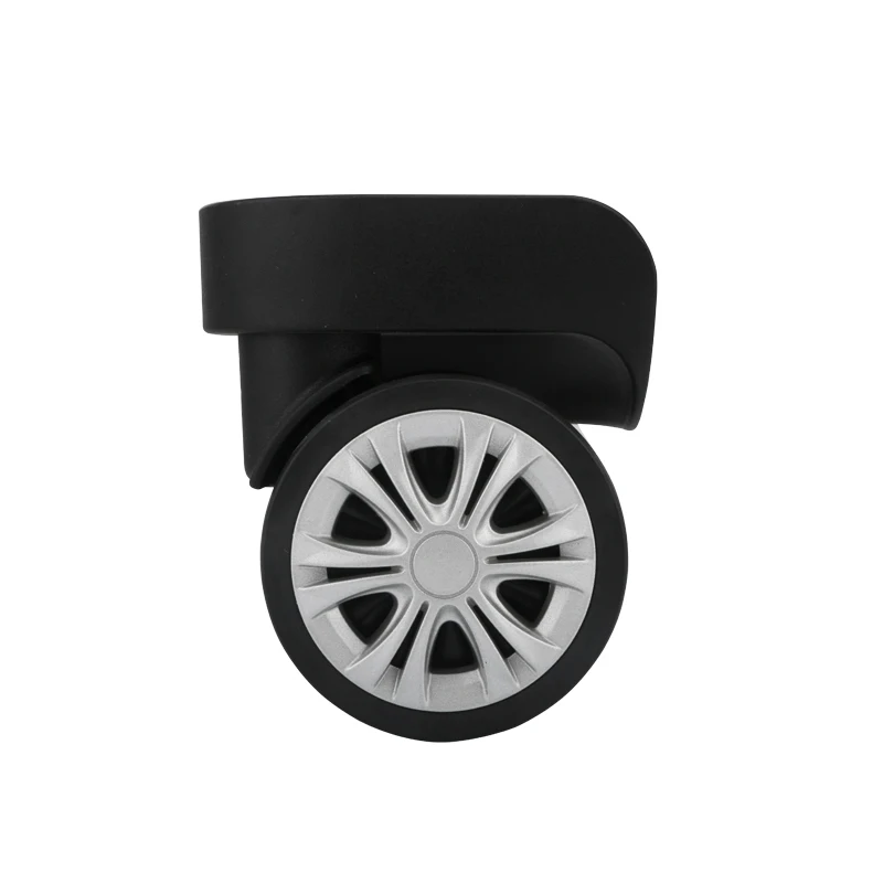 Travel Luggage Caster Accessories Replacement Set of Universal Suitcase Wheel Parts Mute Shock Absorption Black Universal Wheel