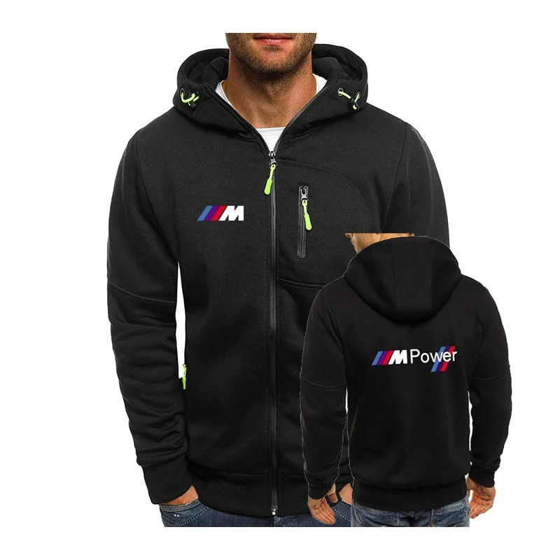 Мужская Теплая Флисовая Куртка бомбер на молнии Осень-зима |