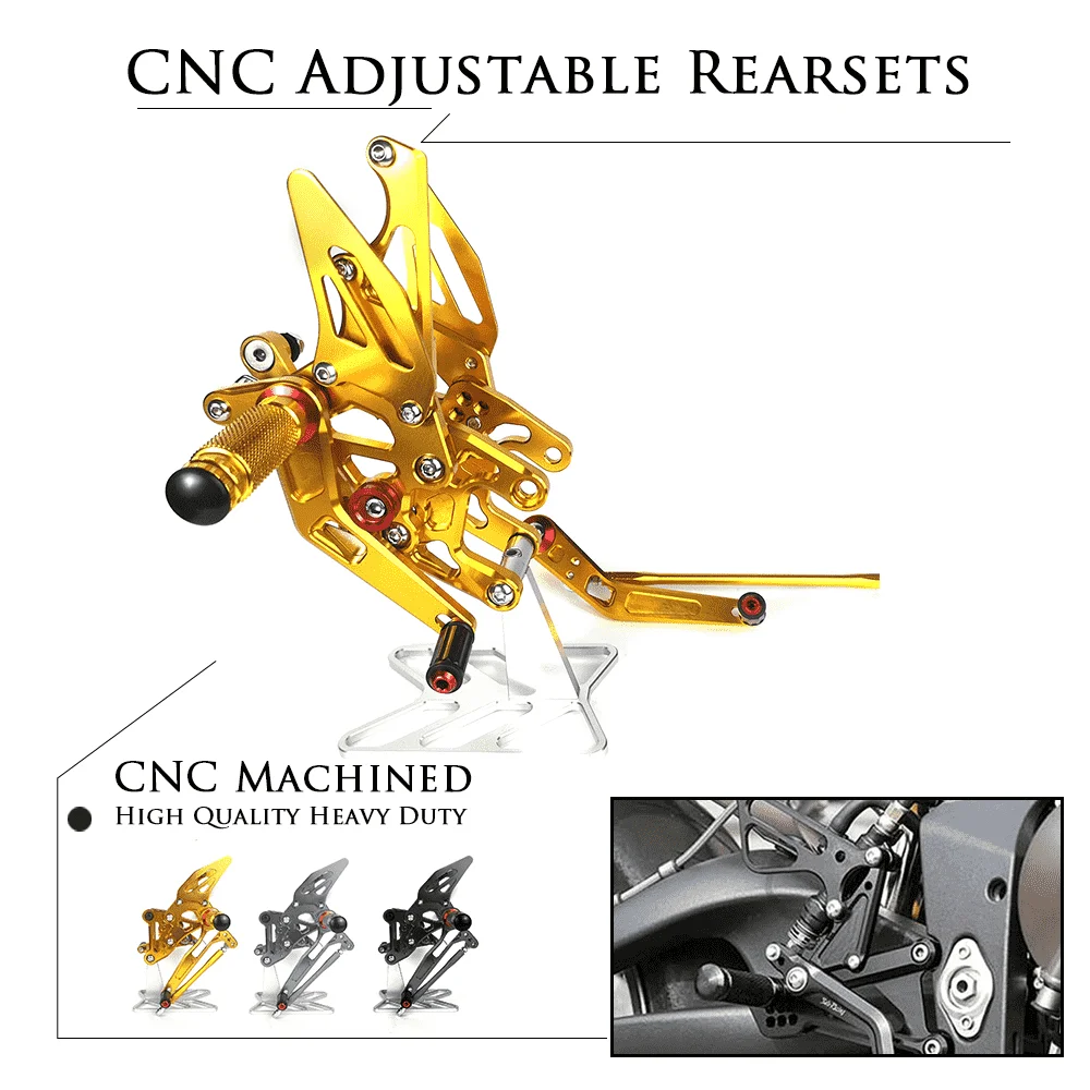 

Motorcycle Accessories CNC Aluminum Footrest Rear Sets Adjustable Rearset Foot Pegs for HONDA CBR1000RR CBR 1000 RR 2008-2011