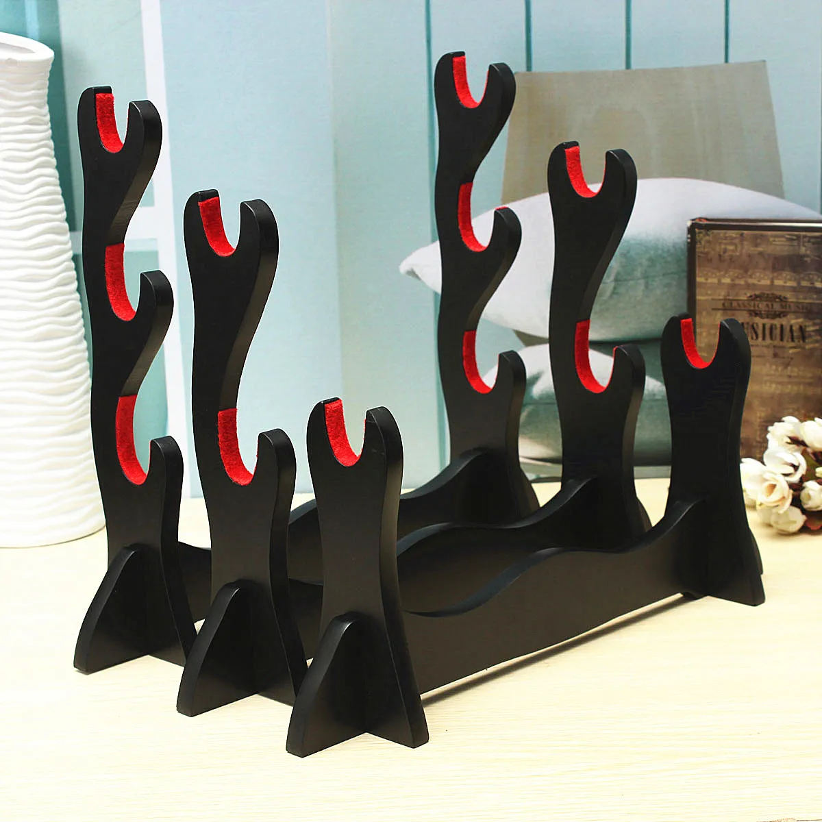 1/2/3 слоя самурайский меч настенный держатель катаны подставка вешалка для