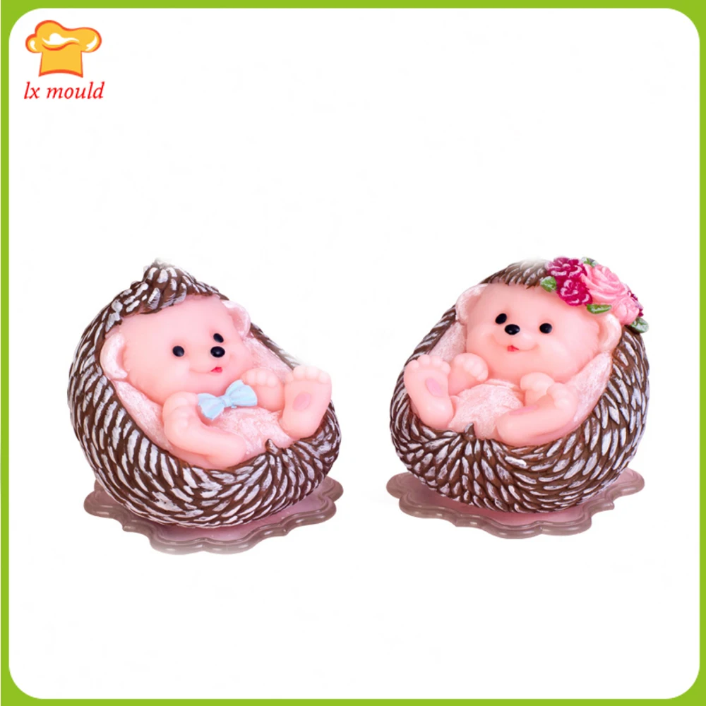 

Форма для выпечки ежа, 2021, животных, Детские Силиконовые Формочки, свечи, шоколад, форма для мыла, яиц