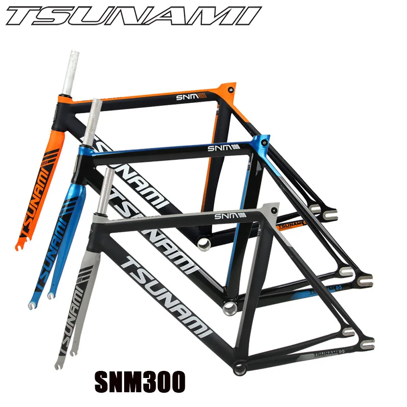 

Fixed Gear Frame Fork SNM300 700c 6061-T6 Aluminum Fixie Bike Frame 52cm 54cm Bicycle Parts Frameset High Quality