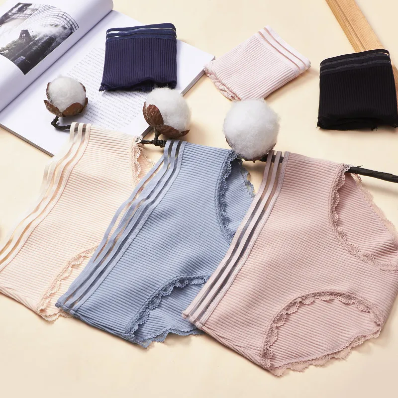

New Cotton Panty Solid Women's Panties Comfort Underwear Skin-friendly Briefs For Women Sexy Mid-Rise Panty Intimates