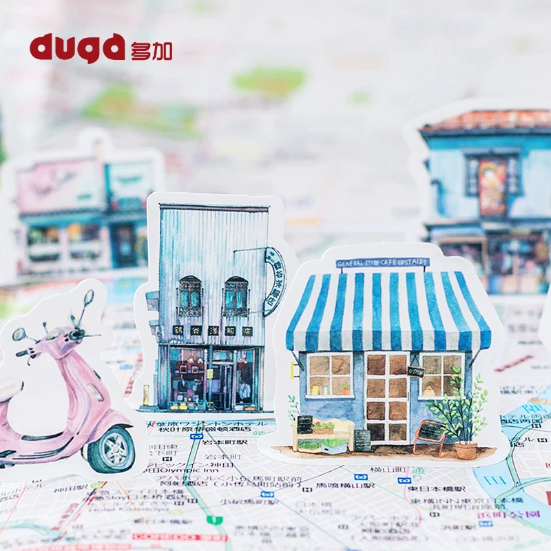 Один человек путешествия декоративные канцелярские наклейки самоклеющиеся