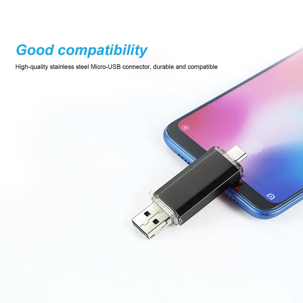 Высокоскоростной флеш-накопитель U-Disk 2 в 1 с двумя интерфейсами 16 Гб/32 ГБ/64 ГБ