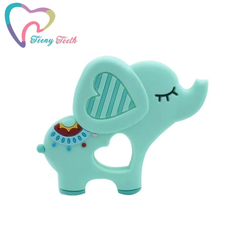 10 шт. Силиконовые Прорезыватели для зубов|elephant teether|silicone elephant teetherbaby pendant |