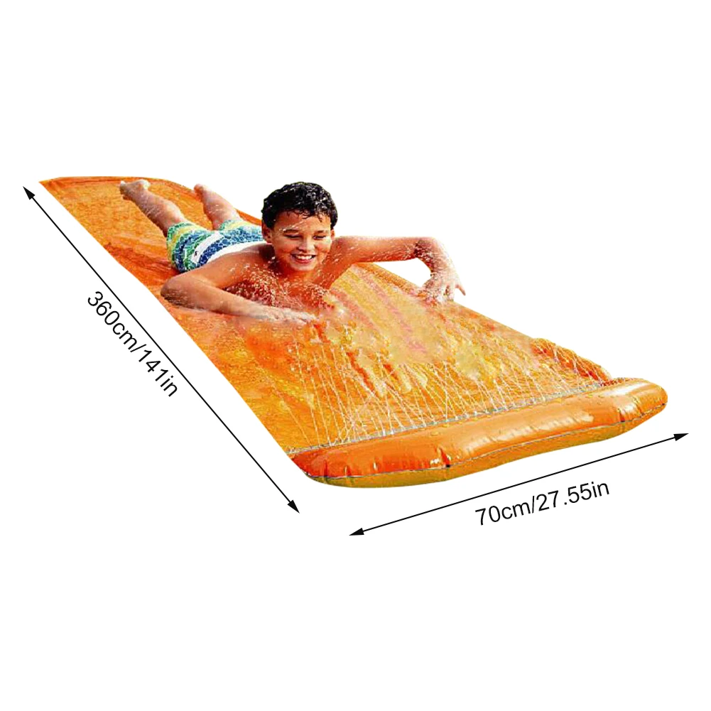 

PVC Single Inflatable Waterslide Lawn Water Slide Backyard Water Slide Tarp Summer Toy For Children Outdoors Have Fun